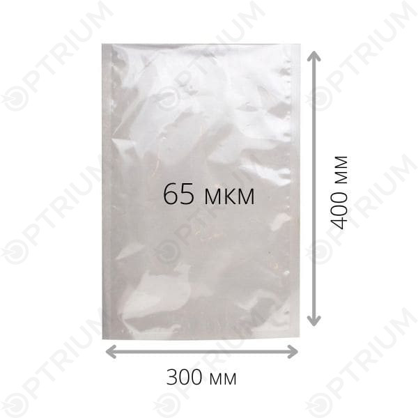Вакуумный пакет PET/PE 300*400, 65 мкм Вакуумный пакет PET/PE 300*400, 65 мкм